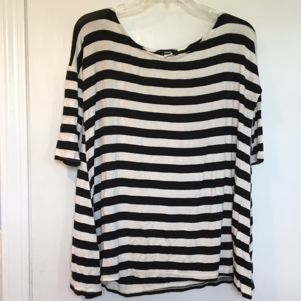 Black & white striped shirt